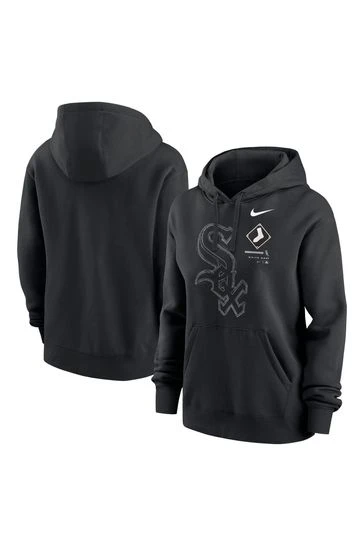 Nike Black Big Chicago Sox Game Pullover Fleece Hoodie 4 Nike Black Big Chicago Sox Game Pullover Fleece Hoodie - Imagen 4