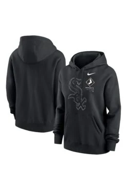 Nike Black Big Chicago Sox Game Pullover Fleece Hoodie