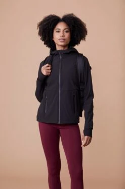 Active People Womens Drifting Running Black Jacket