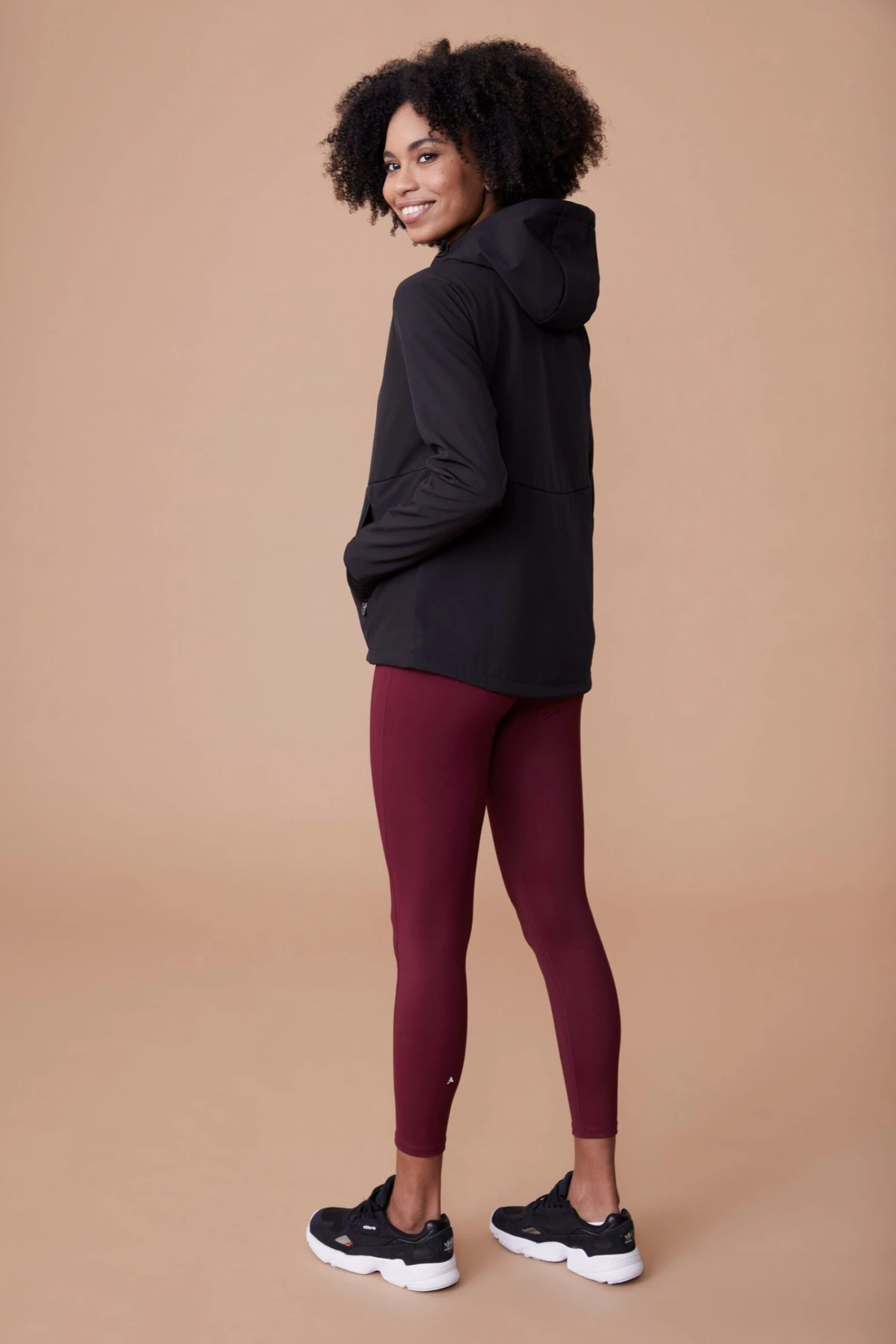 Active People Womens Drifting Running Black Jacket 4 Active People Womens Drifting Running Black Jacket - Imagen 4