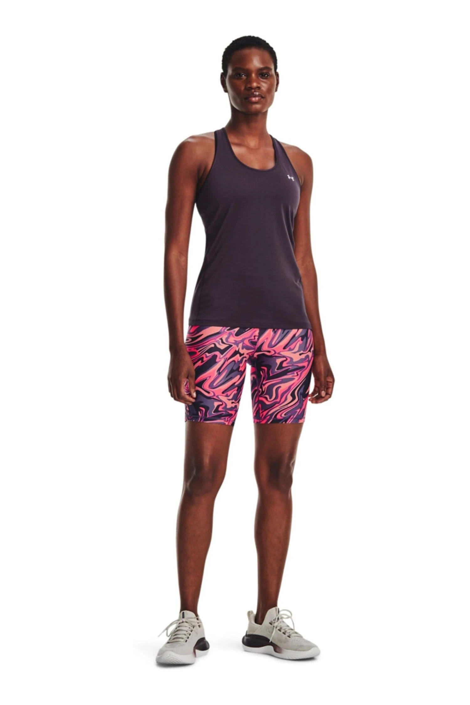Under Armour Plum Purple HG Armour Racer Tank Top 3 Under Armour Plum Purple HG Armour Racer Tank Top - Imagen 3