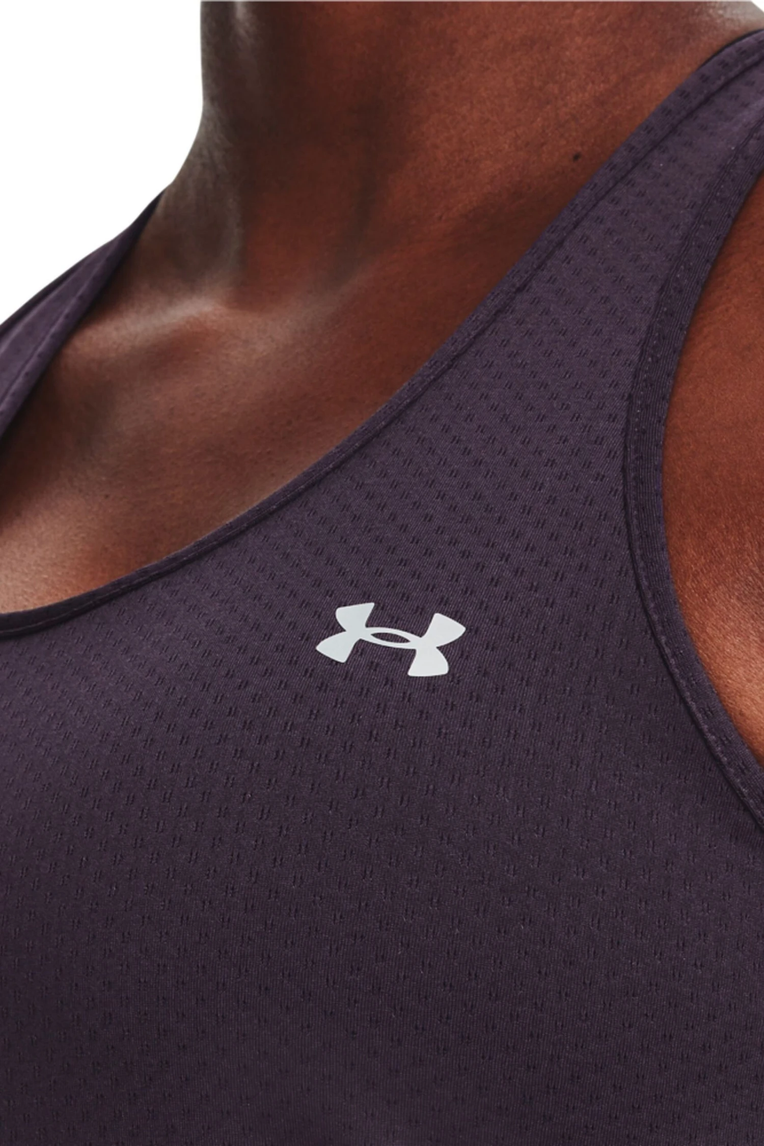 Under Armour Plum Purple HG Armour Racer Tank Top 4 Under Armour Plum Purple HG Armour Racer Tank Top - Imagen 4