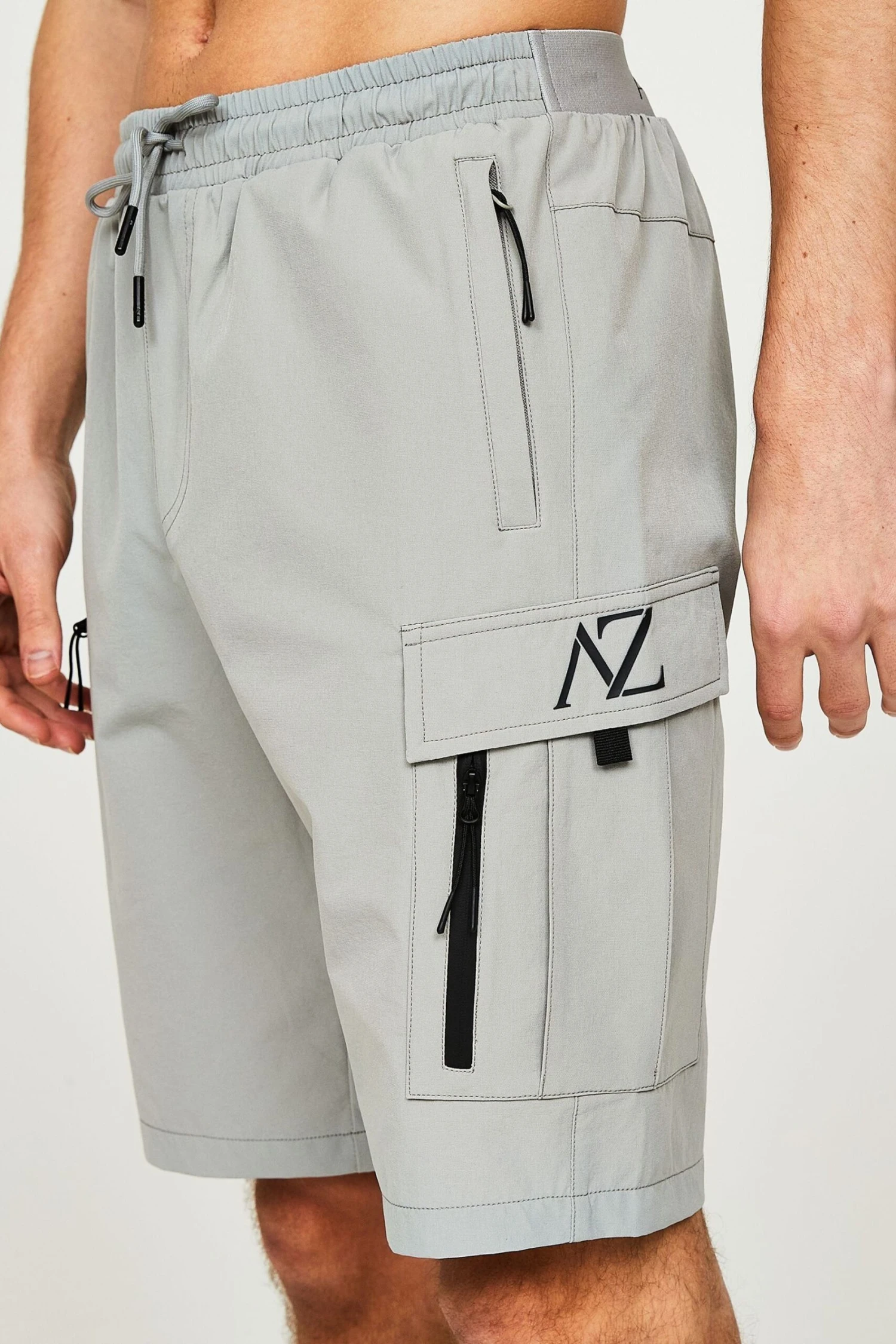 Alessandro Zavetti Grey Baresi Cargo Shorts 6 Alessandro Zavetti Grey Baresi Cargo Shorts - Imagen 6