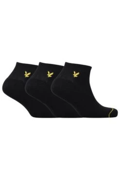 Lyle & Scott Black Trainer Socks 3 Pack -Tienda Barata Deporte 251704