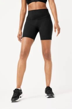Black Next Active Sports Tummy Control High Waisted Sculpting Shorts