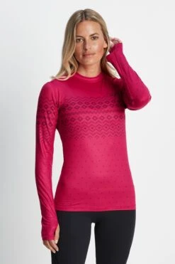 Tog 24 Womens Pink Snowdon Thermal Crewneck Sweatshirt