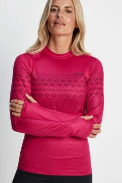 Tog 24 Womens Pink Snowdon Thermal Crewneck Sweatshirt -Tienda Barata Deporte 392853s5