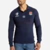 Umbro Navy England Long Sleeve Top