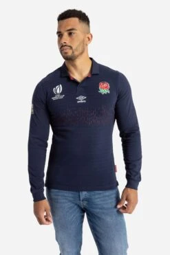 Umbro Navy England Long Sleeve Top