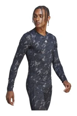 Adidas Black Performance Techfit Allover Print Training Long-Sleeve Top 10 Adidas Black Performance Techfit Allover Print Training Long-Sleeve Top -Tienda Barata Deporte 3X2523s3