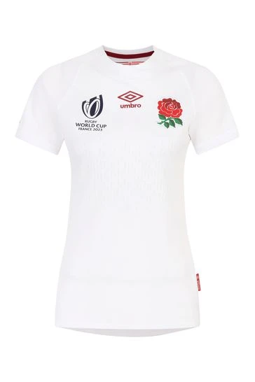 Umbro White England Womens Home Rugby Shirt 3 Umbro White England Womens Home Rugby Shirt - Imagen 3