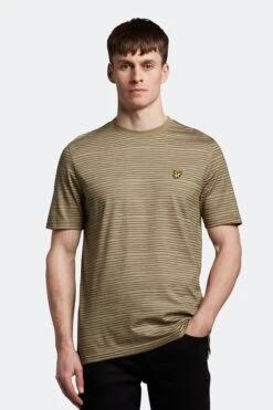 Lyle & Scott Green Breton Stripe T-Shirt