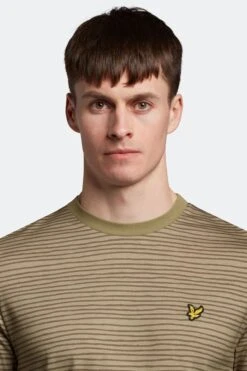 Lyle & Scott Green Breton Stripe T-Shirt -Tienda Barata Deporte 517283s4