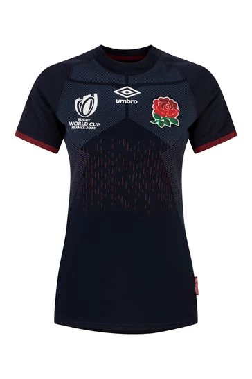 Umbro Navy England Away Womens Rugby Shirt 3 Umbro Navy England Away Womens Rugby Shirt - Imagen 3