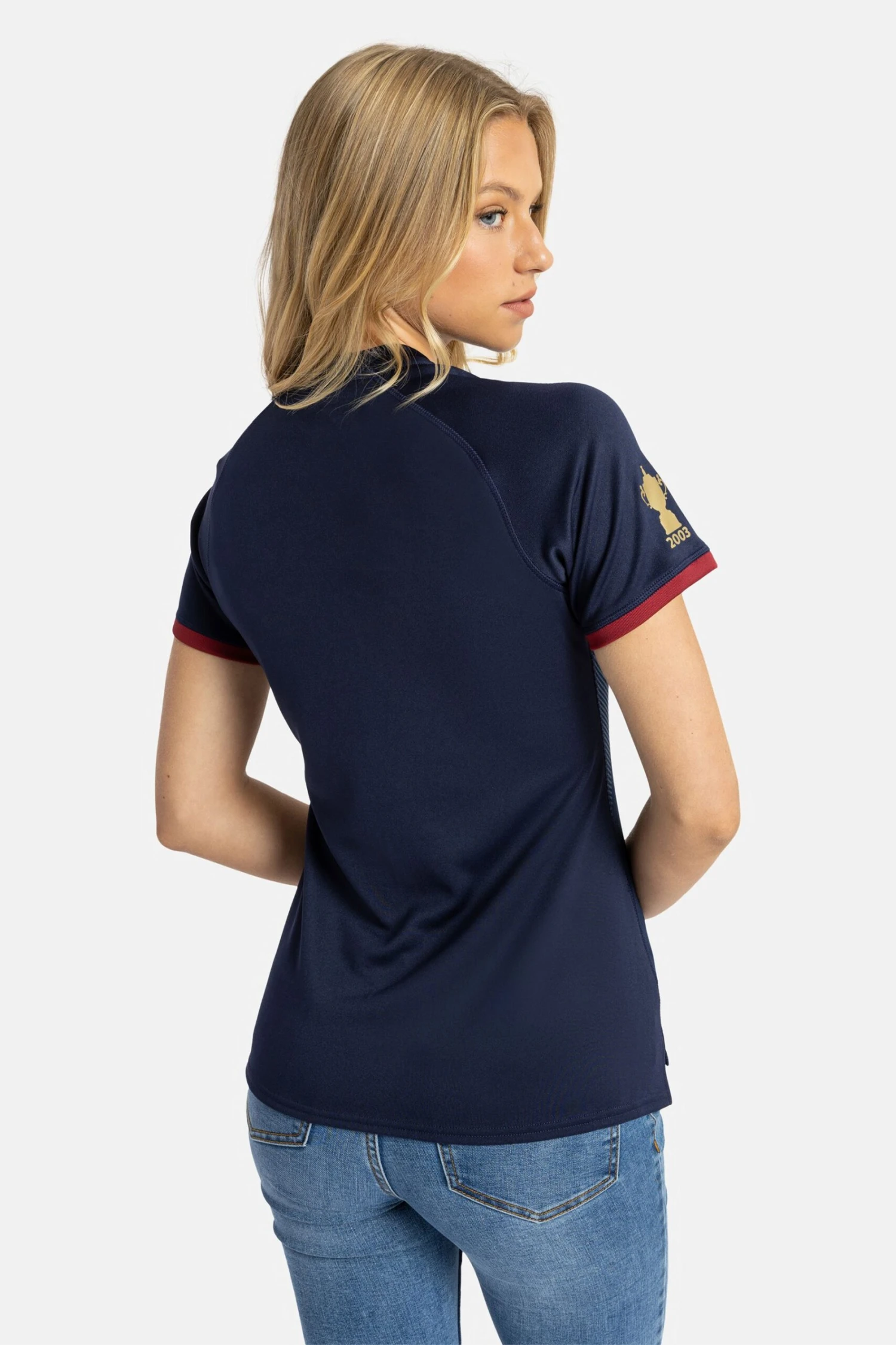 Umbro Navy England Away Womens Rugby Shirt 2 Umbro Navy England Away Womens Rugby Shirt - Imagen 2
