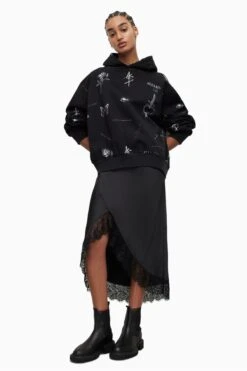 AllSaints Ventra Black Talon Hoodie -Tienda Barata Deporte 598825s4