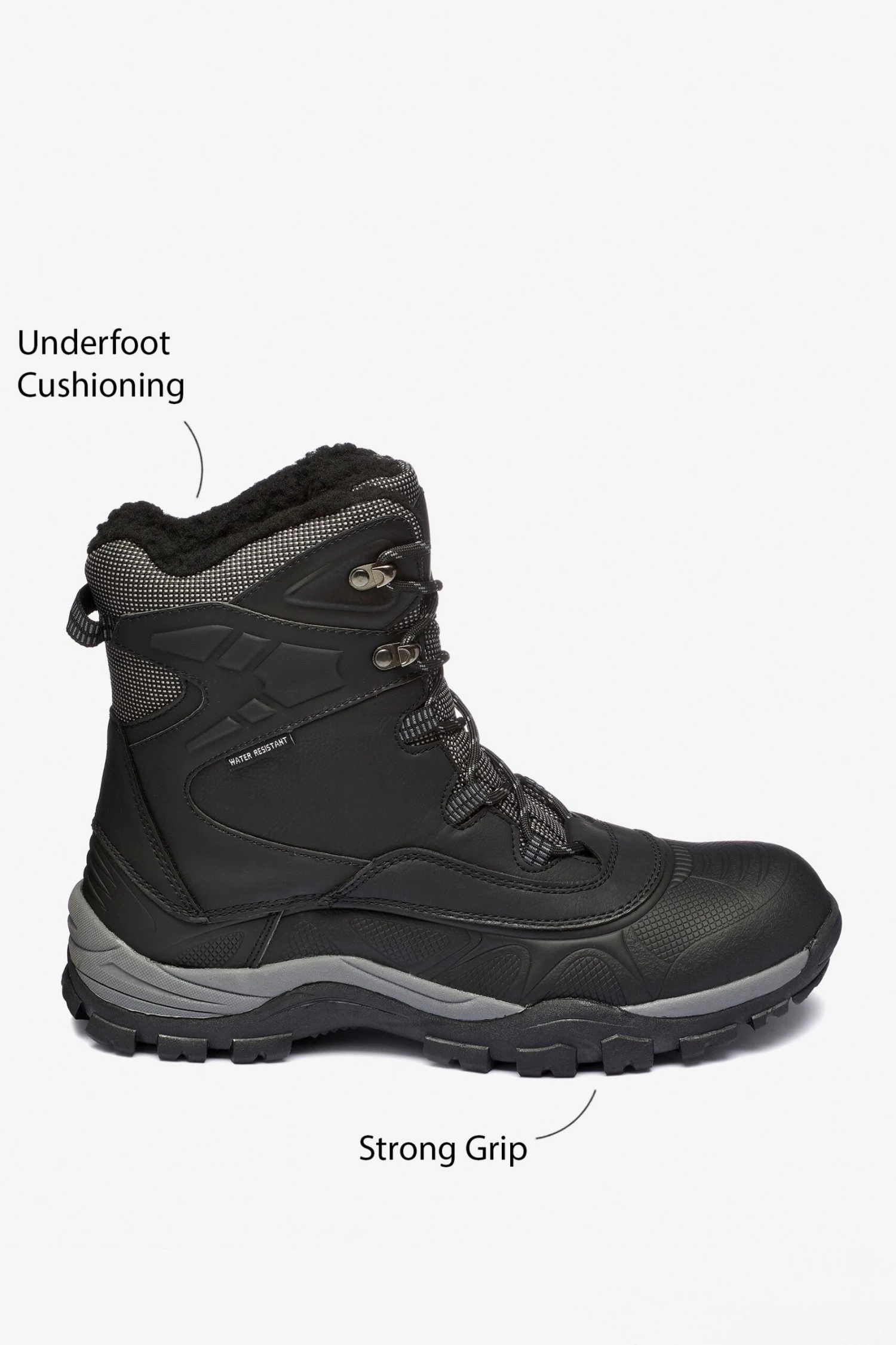 Next Black Waterproof Tall Snow Boots 7 Next Black Waterproof Tall Snow Boots - Imagen 7