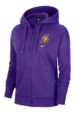 Nike Purple Los Angeles Lakers NBA Full-Zip Fleece Hoodie -Tienda Barata Deporte 639179