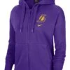 Nike Purple Los Angeles Lakers NBA Full-Zip Fleece Hoodie