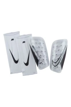 Nike White Mercurial Lite Soccer Shin Guards