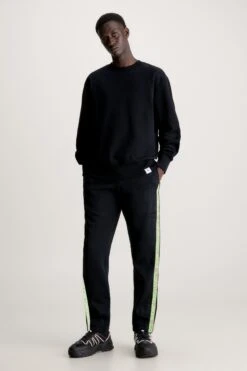Calvin Klein Jeans Logo Tape Black Joggers -Tienda Barata Deporte 690115s3