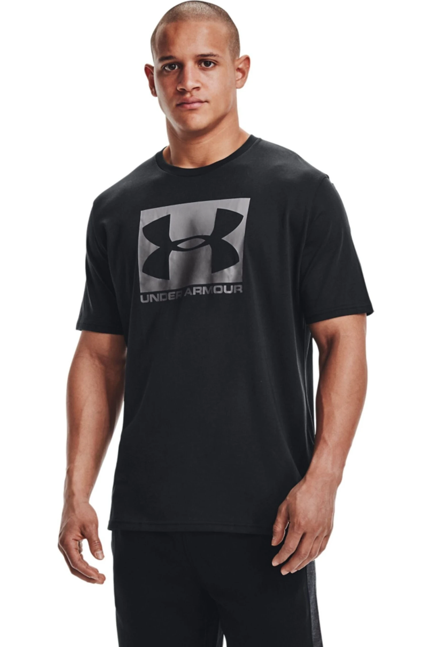 Under Armour Black Box Logo T-Shirt-Azul 1 Under Armour Black Box Logo T-Shirt-Azul