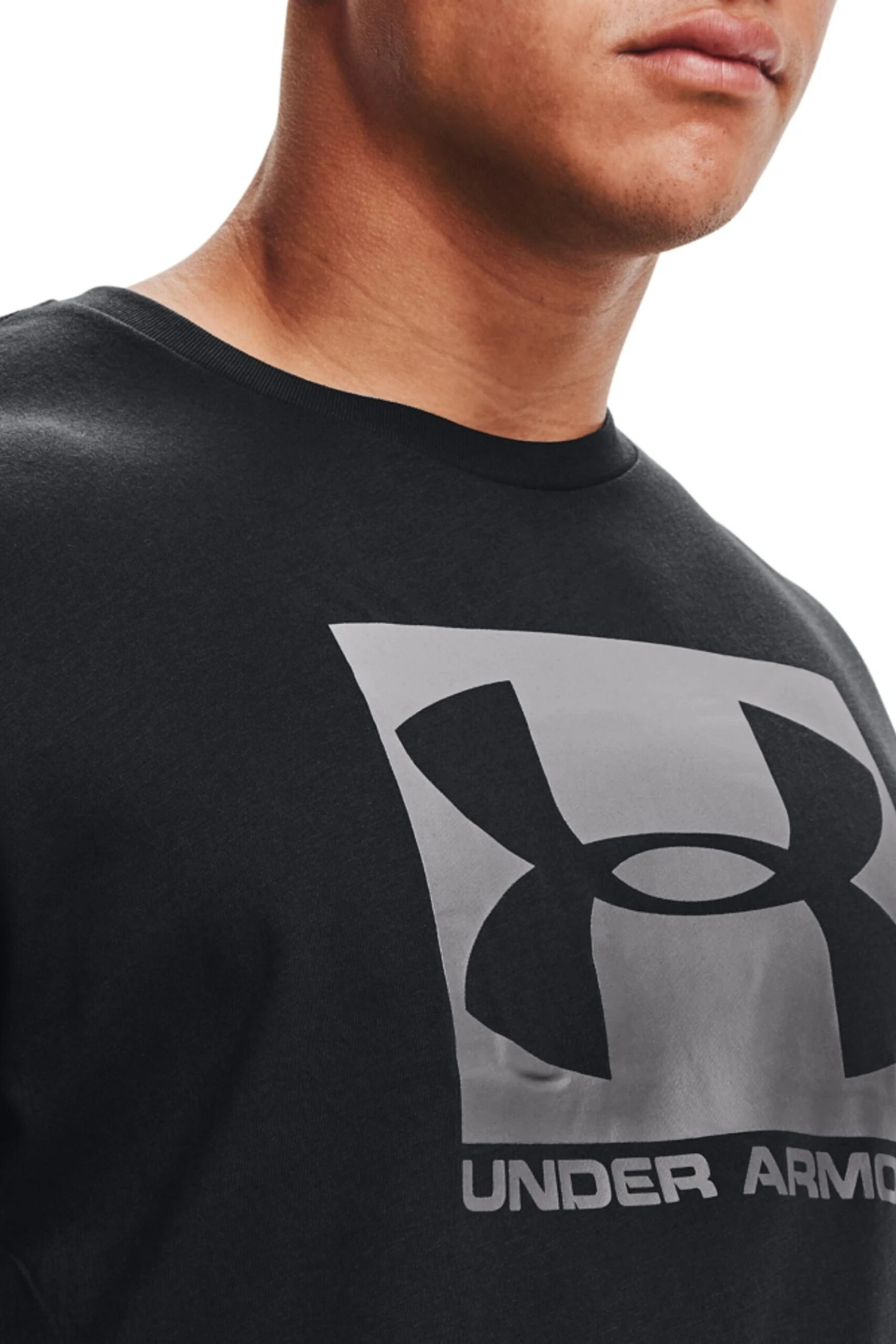 Under Armour Black Box Logo T-Shirt-Azul 3 Under Armour Black Box Logo T-Shirt-Azul - Imagen 3