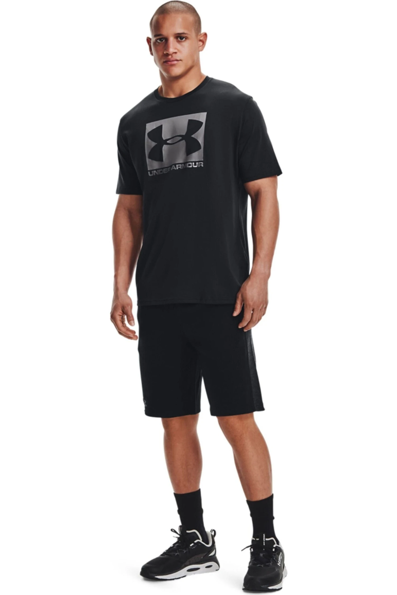 Under Armour Black Box Logo T-Shirt-Azul 4 Under Armour Black Box Logo T-Shirt-Azul - Imagen 4
