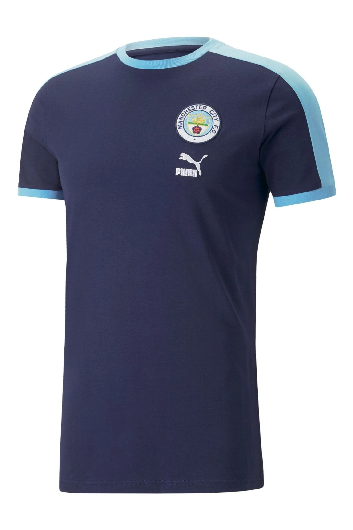 Puma Blue Manchester City FtblHeritage T7 T-Shirt 2 Puma Blue Manchester City FtblHeritage T7 T-Shirt - Imagen 2
