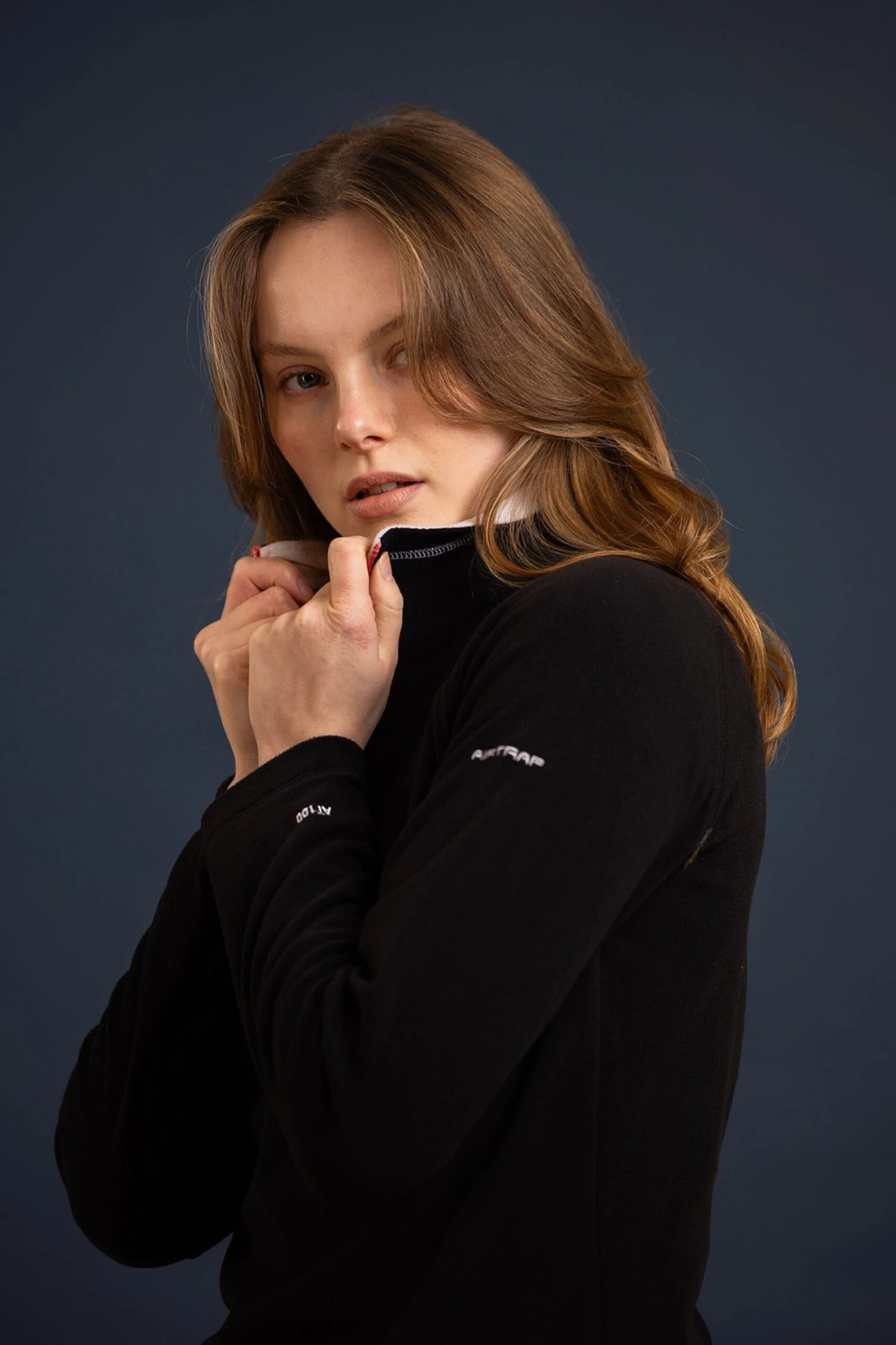 Trespass Skylar Knitted Micro Black Fleece 2 Trespass Skylar Knitted Micro Black Fleece - Imagen 2