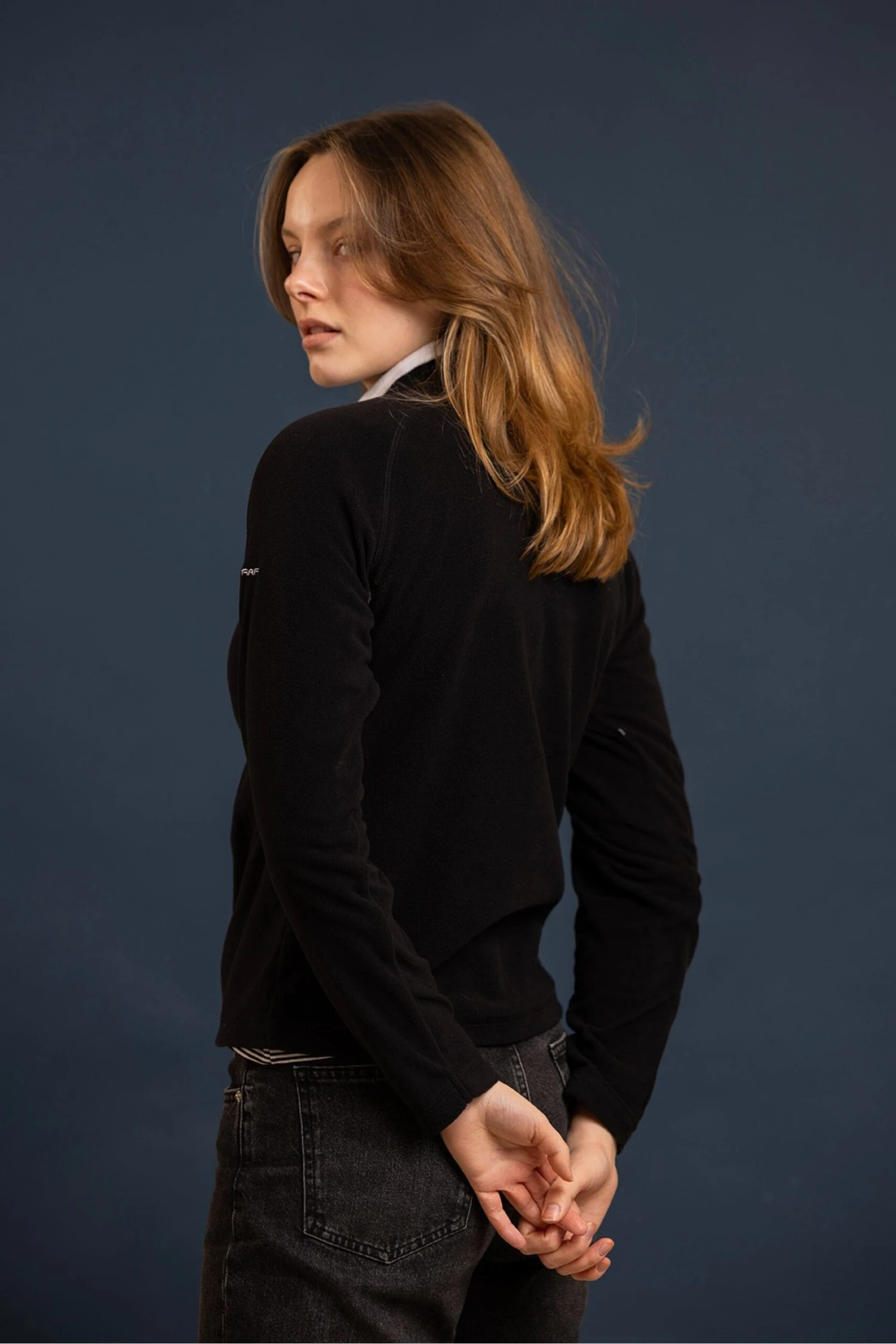 Trespass Skylar Knitted Micro Black Fleece 3 Trespass Skylar Knitted Micro Black Fleece - Imagen 3