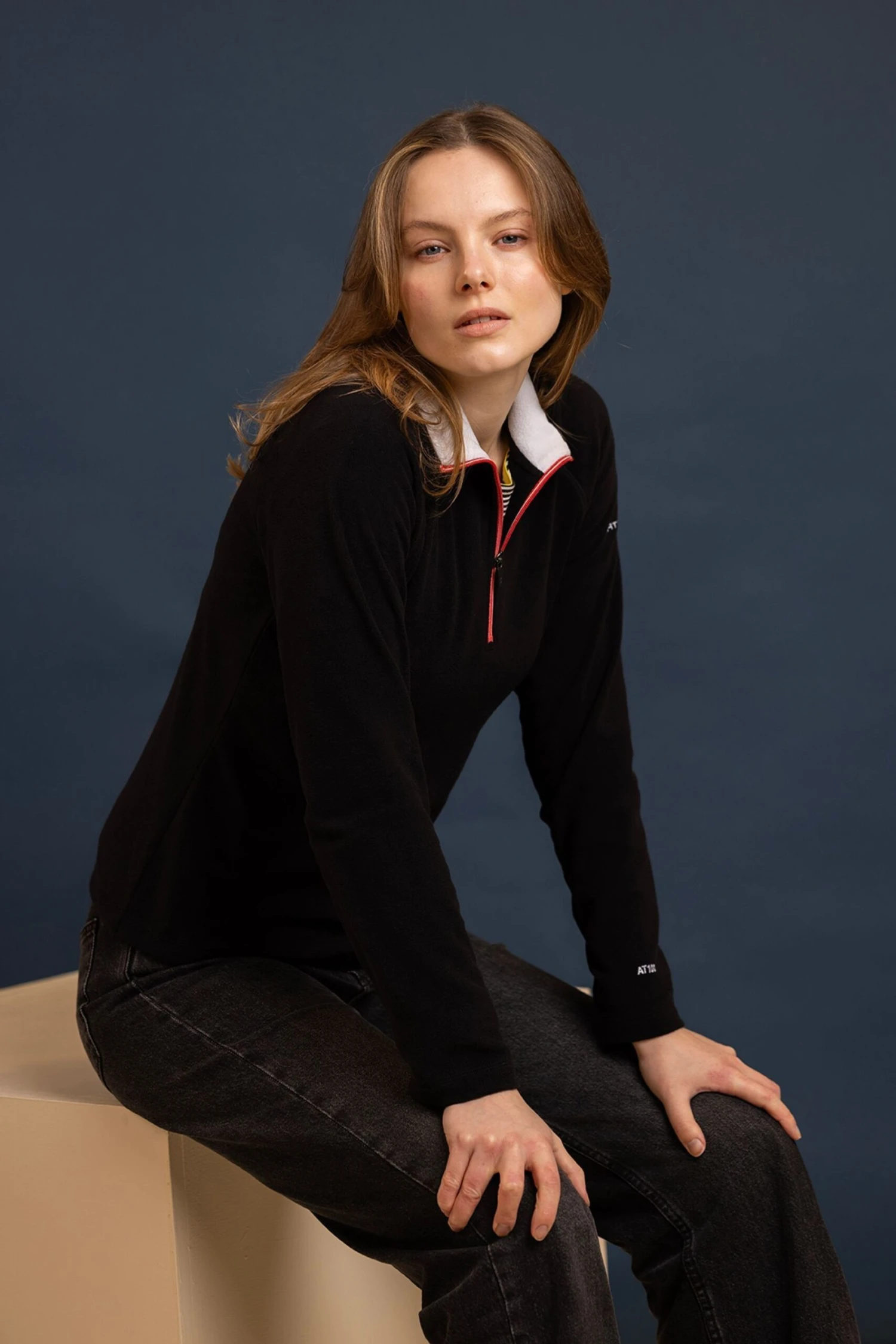 Trespass Skylar Knitted Micro Black Fleece 4 Trespass Skylar Knitted Micro Black Fleece - Imagen 4