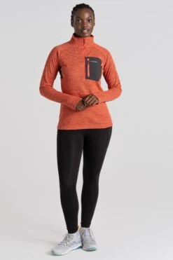 Craghoppers Orange Trina Half Zip Fleece Top 11 Craghoppers Orange Trina Half Zip Fleece Top -Tienda Barata Deporte 746103s3