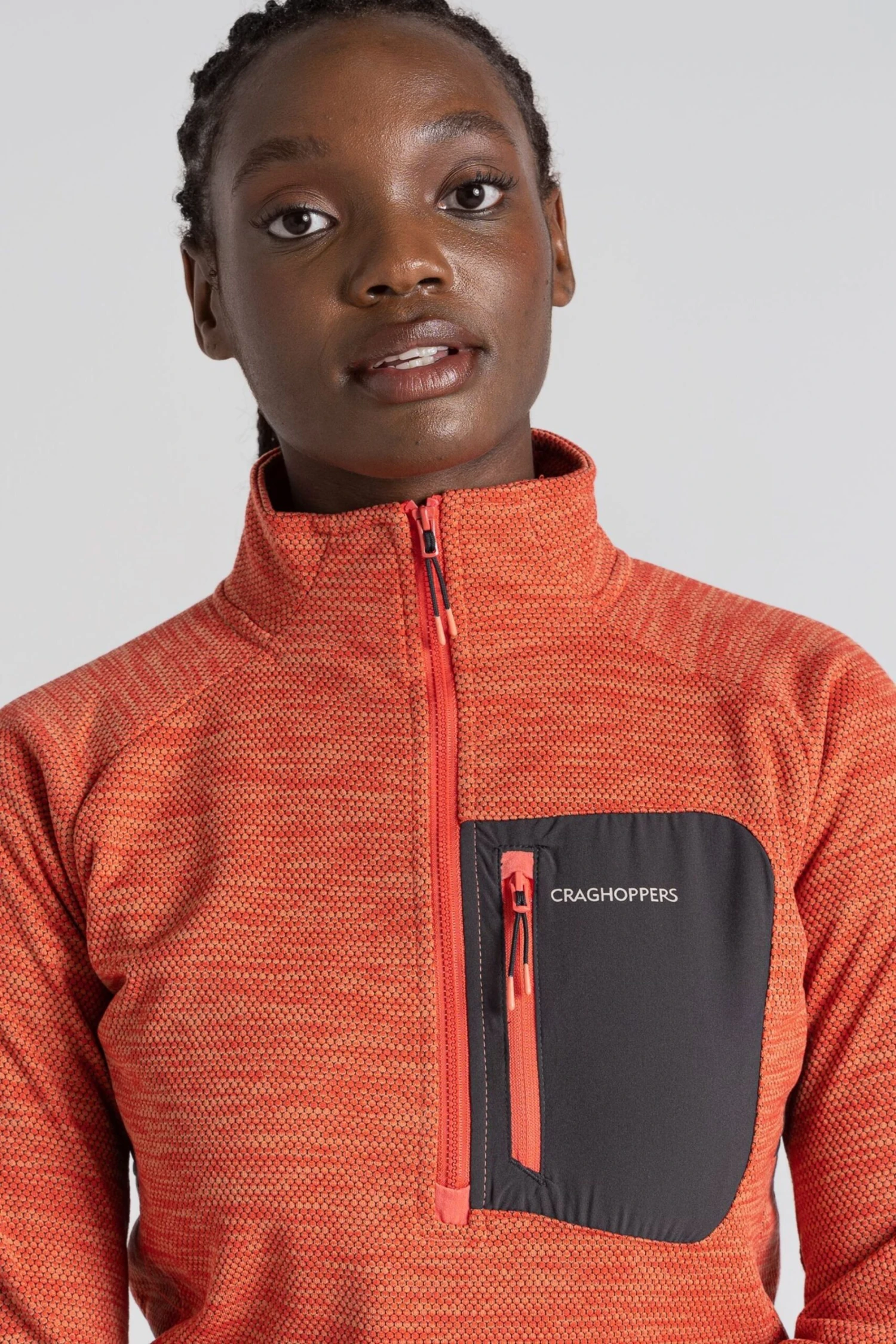 Craghoppers Orange Trina Half Zip Fleece Top 4 Craghoppers Orange Trina Half Zip Fleece Top - Imagen 4