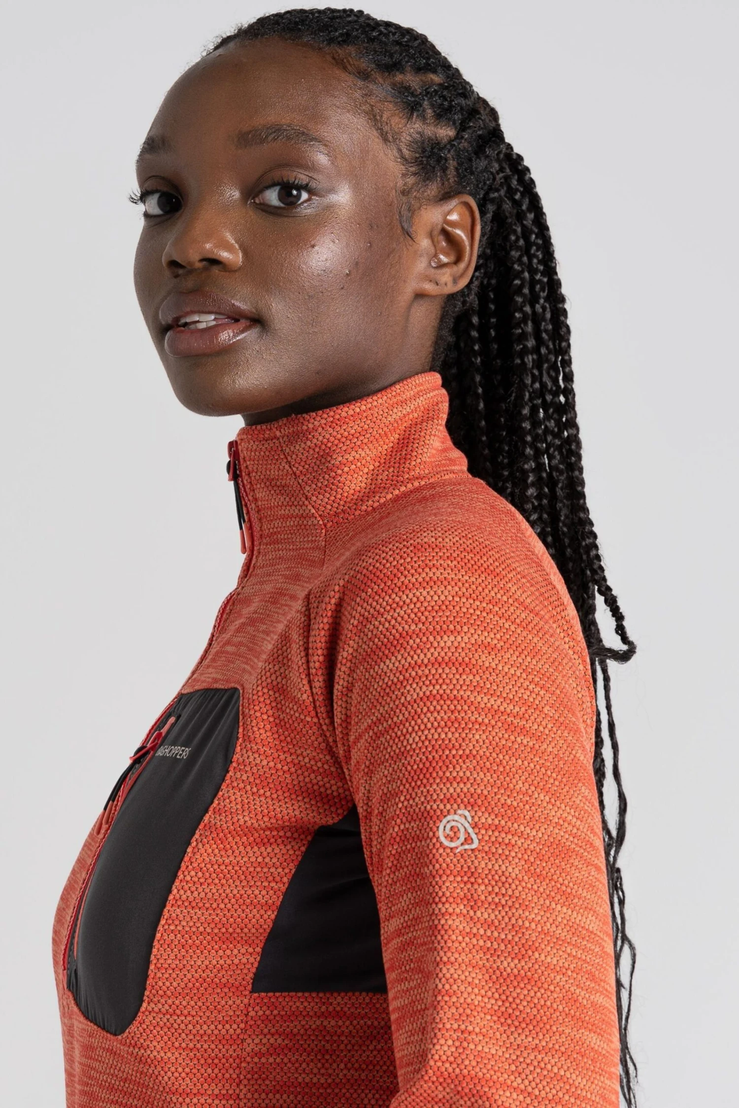 Craghoppers Orange Trina Half Zip Fleece Top 5 Craghoppers Orange Trina Half Zip Fleece Top - Imagen 5