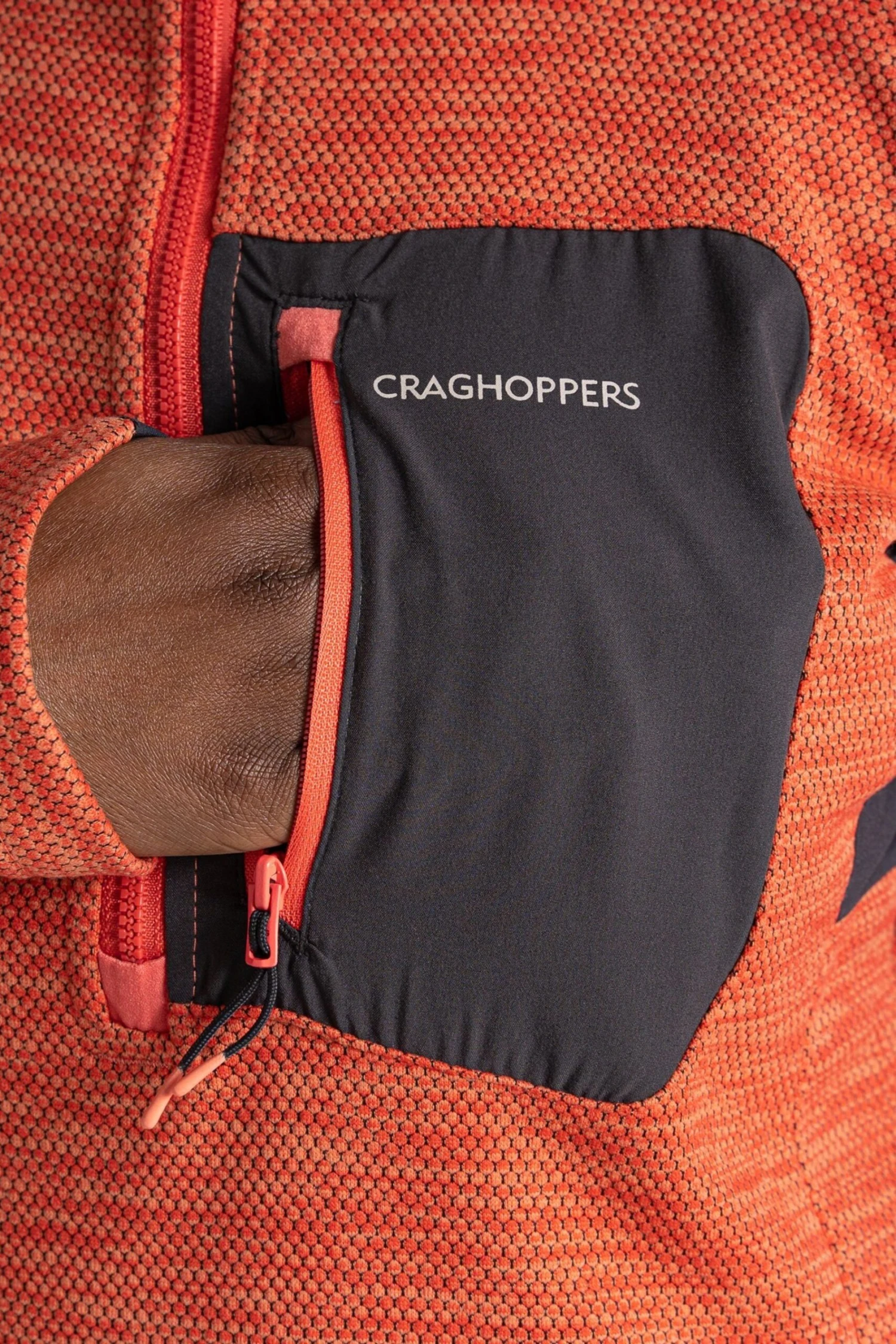 Craghoppers Orange Trina Half Zip Fleece Top 6 Craghoppers Orange Trina Half Zip Fleece Top - Imagen 6