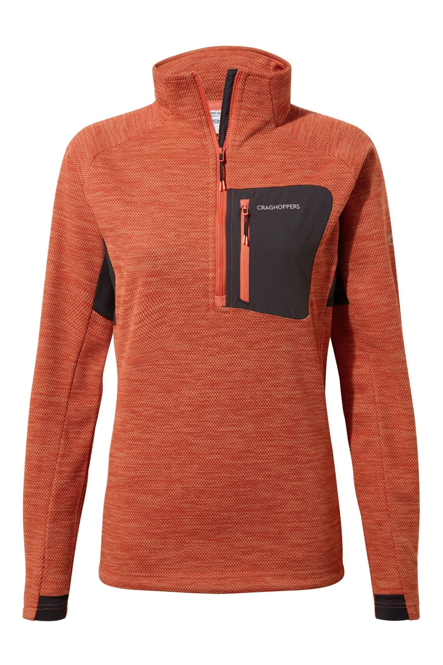 Craghoppers Orange Trina Half Zip Fleece Top 8 Craghoppers Orange Trina Half Zip Fleece Top - Imagen 8