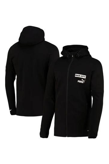Puma Black Manchester City Casuals Hoody Jacket 4 Puma Black Manchester City Casuals Hoody Jacket - Imagen 4