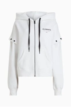 AllSaints Amphia Underground White Hoodie -Tienda Barata Deporte 789911s8
