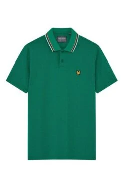 Lyle & Scott Golf Team Tipped Polo Shirt-Verde -Tienda Barata Deporte 801073