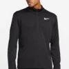 Nike Black Pacer Half Zip Running Top-Negro