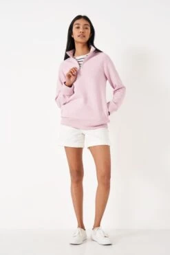 Crew Clothing Company Mid Pink Cotton Relaxed Sweater -Tienda Barata Deporte 944349s3