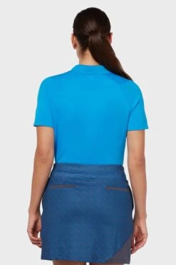 Callaway Apparel Ladies Blue Golf Swingtech Solid Polo Shirt -Tienda Barata Deporte 997274s2