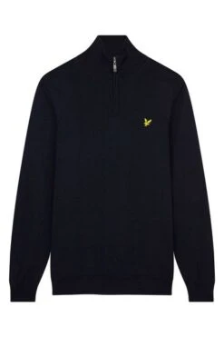 Lyle & Scott Golf Quarter Zip Pullover Jumper-Negro -Tienda Barata Deporte A49179
