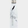 ELLE Sport White Marble Stainless Steel Water Bottle