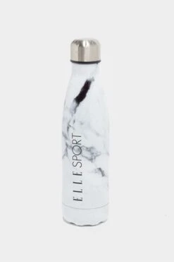 ELLE Sport White Marble Stainless Steel Water Bottle -Tienda Barata Deporte A63595