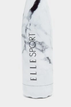 ELLE Sport White Marble Stainless Steel Water Bottle -Tienda Barata Deporte A63595s4