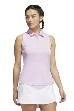 Adidas Golf Adidas Purple Golf Sleeveless Polo Shirt