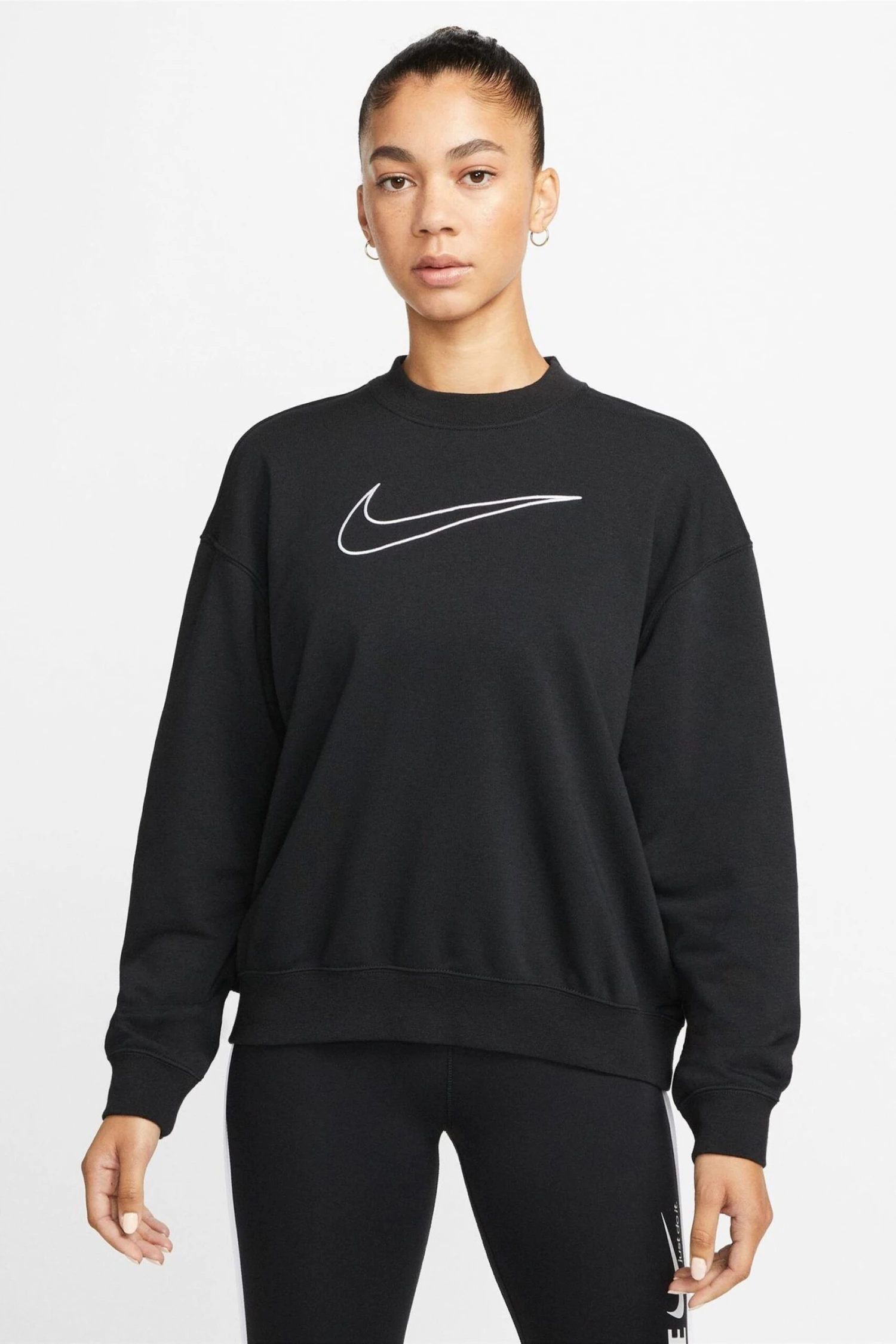 Nike Black Dri-FIT Get Fit Crew-Neck Sweatshirt 1 Nike Black Dri-FIT Get Fit Crew-Neck Sweatshirt