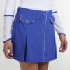 Original Penguin Golf Ladies Blue Snap Front Retro Skort